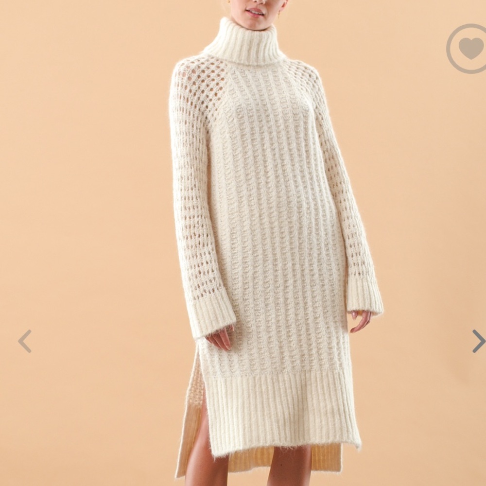 By Timo Soft Knit Turtleneck Dress medium NWT
